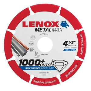 Lenox 4-1/2 in. x 7/8 in. MetalMax Diamond Cut-Off Wheelimage