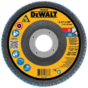 DeWALT 4-1/2 in. x 7/8 in. 40 Grit Zirconia Flap Discimage