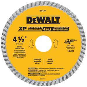 DEWALT 4-1/2 in. Dry Cut Diamond Bladeimage