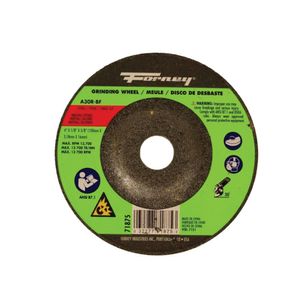 Forney 4 in. x 1/8 in. x 5/8 in. Type 27 Metal Grinding Wheelimage