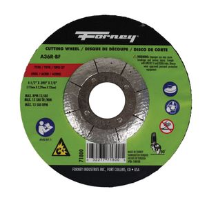 Forney 4-1/2 in. x 3/32 in. Type 27 Cut-Off Wheelimage