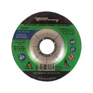 Forney 4-1/2 in. x 3/64 in. x 7/8 in. Stainless Steel Cut-Off Wheelimage