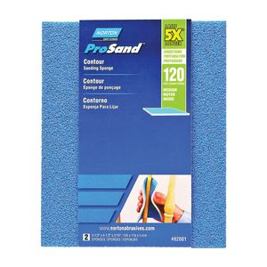 Norton 5-1/2 in. x 4-1/2 in. 120 Grit Contour Sanding Spongeimage