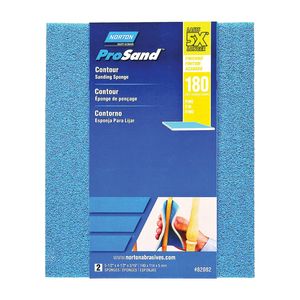 Norton 5-1/2 in. x 4-1/2 in. 180 Grit Contour Sanding Spongeimage