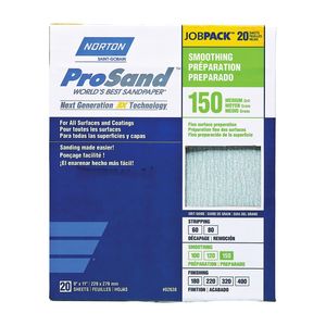 Norton 9 in. x 11 in. 150 Grit Aluminum Oxide Sanding Sheetimage