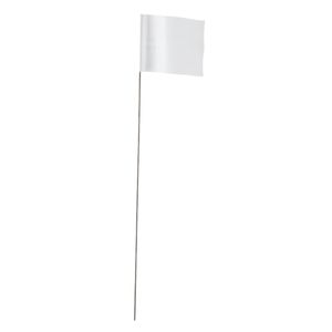 Empire 2-1/2 in. x 3-1/2 in. x 21 in. White Stake Flagimage