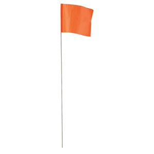 Empire 2-1/2 in. x 3-1/2 in. x 21 in. Orange Stake Flagimage