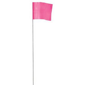 Empire 2-1/2 in. x 3-1/2 in. x 21 in. Pink Stake Flagimage