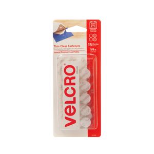 Velcro Brand 5/8 in. Clear Hook and Loop Coin Fastenersimage
