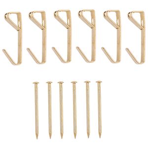 ProSource 30 lb. Polished Brass Picture Hangerimage