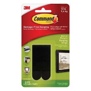Command Black Picture and Frame Hanging Stripsimage