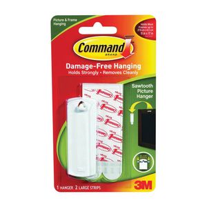 Command 5 lb. White Adhesive Picture Hangerimage