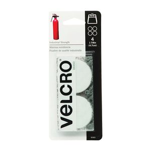 Velcro Brand 1-7/8 in. White Coin Hook and Loop Fastenerimage