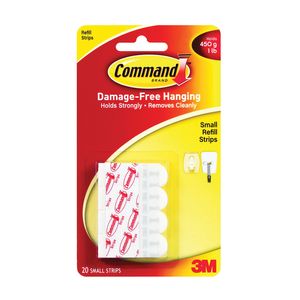 Command Small White Picture Hanger Refill Stripsimage