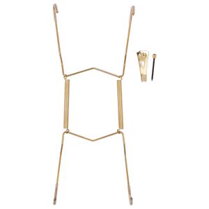 ProSource 8-11 in. Polished Brass Plate Hangerimage