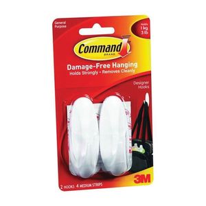 Command White Designer Combo Value Pack Utility Hooksimage
