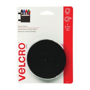 Velcro Brand 3/4 in. x 5 ft. Black Hook and Loop Fastener Tapeimage