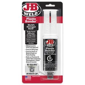 J-B Weld 25 ml PlasticBonder Black Adhesive Gap Fillerimage
