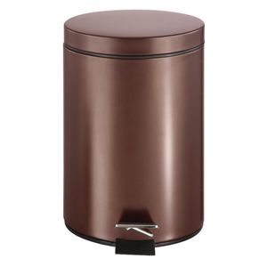 Simple Spaces 1.85 gal. Venetian Bronze Round Step Trash Canimage