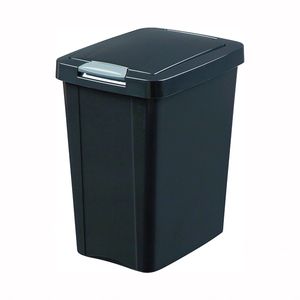 Sterilite 7-1/2 gal. Black TouchTop Wastebasketimage