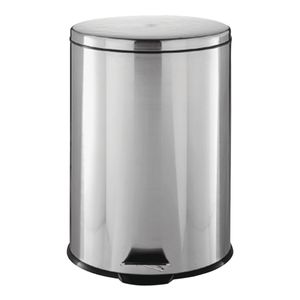 Simple Spaces 1.85 gal. Round Stainless Steel Trash Canimage
