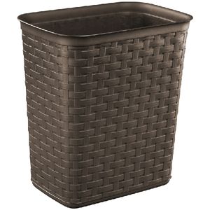 Sterilite 3.4 gal Espresso Weave Wastebasketimage