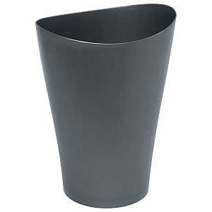 Rubbermaid 9 qt. Gunmetal Plastic Waste Basketimage