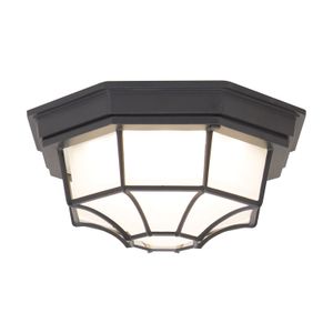 Boston Harbor Black Outdoor LED Flush Mount Ceiling Fixtureimage