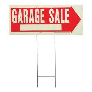 Hy-Ko Products 9-1/2 in. x 24 in. Garage Sale Lawn Signimage