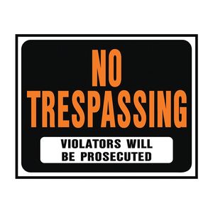 Hy-Ko Products Hy-Glo No Trespassing Violators Will Be Prosecuted Signimage