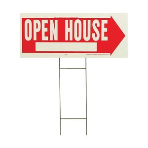 Hy-Ko Products 24 in. x 9-1/2 in. Open House Lawn Signimage