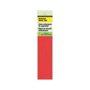 Hy-Ko 1 in. x 6 in. TP-3R Red Reflective Safety Tape Stripimage