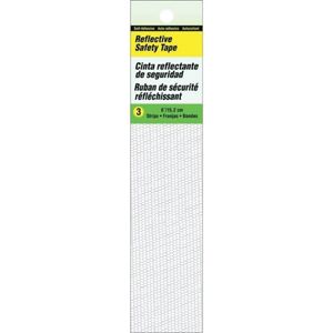 Hy-Ko Products 1 in. x 6 in. White Reflective Safety Tape TP-3WHimage