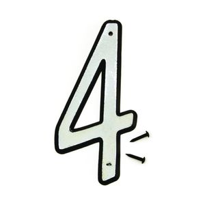 Hy-Ko Products 4 in. Reflective House Number 4image