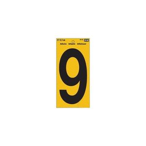 Hy-Ko Products 5 in. Self-Adhesive Reflective Number 9image