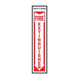 Hy-Ko Products 18 in. x 4 in. Glow-in-the-Dark Fire Extinguisher Safety Signimage