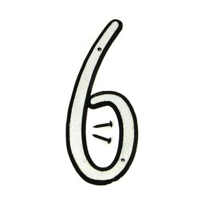 Hy-Ko Products 4 in. Reflective House Number 6image