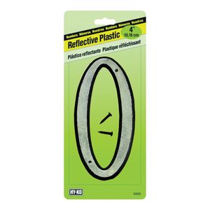 Hy-Ko Products 4 in. Reflective House Number 0image