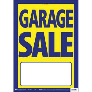Hy-Ko Products 13 in. x 29 in. Garage Sale Street Signimage