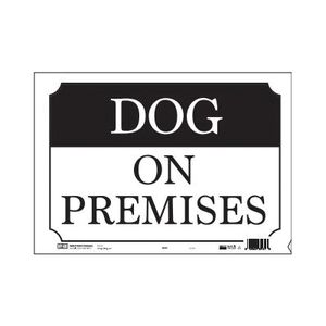 Hy-Ko Products 10 in. x 14 in. Plastic Dog on Premises Signimage