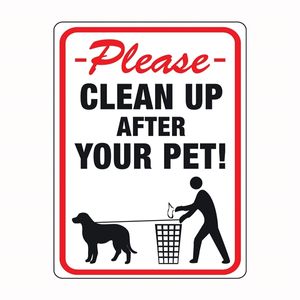 Hy-Ko Products Clean Up After Your Pet Identification Signimage