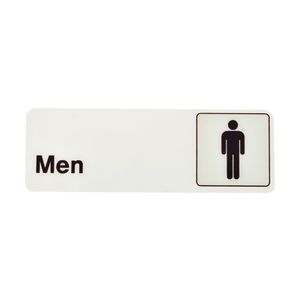 Hy-Ko Products 3 in. x 9 in. Plastic Men Graphic Signimage
