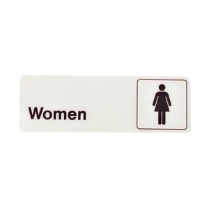 Hy-Ko Products 3 in. x 9 in. Plastic Women Graphic Signimage