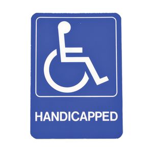 Hy-Ko Products 5 in. x 7 in. Plastic Handicapped Graphic Signimage