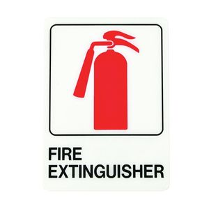 Hy-Ko Products 5 in. x 7 in. Plastic Fire Extinguisher Graphic Signimage