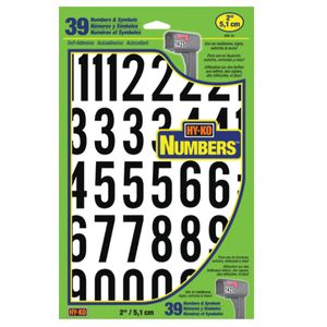 Hy-Ko Products 1-3/4 in. Self-Adhesive Vinyl Number Setimage