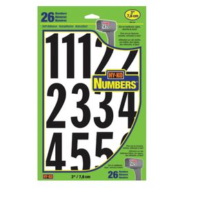 Hy-Ko Products 3 in. Black Vinyl Number Setimage
