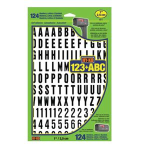 Hy-Ko Products 13/16 in. Self-Adhesive Number and Letter Setimage