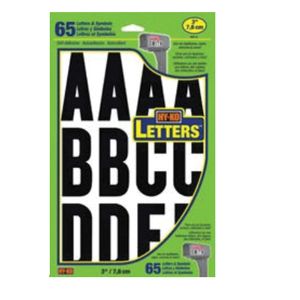 Hy-Ko Products 3 in. Black Self-Adhesive Letter Setimage