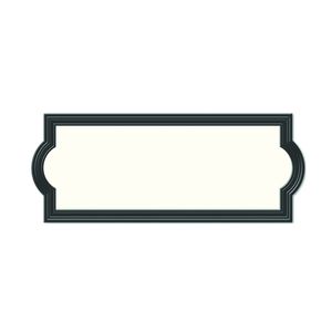 Hy-Ko Products Rectangular Black Plastic Address Plaqueimage